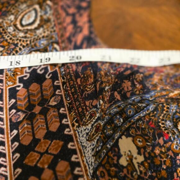 Artesia Boho Lace Panel Top XL – Bell Sleeve Statement Blouse - Picture 6 of 7